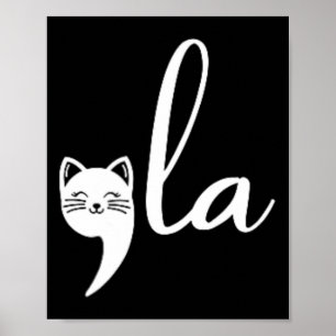 Cat Comma La Kamala Harris For President 2024 Elec Poster