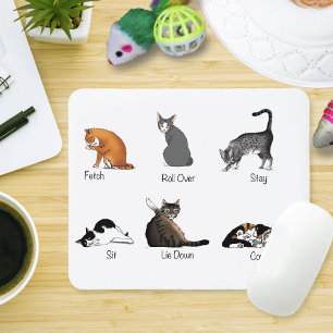 Cat Commands Mouse Pad