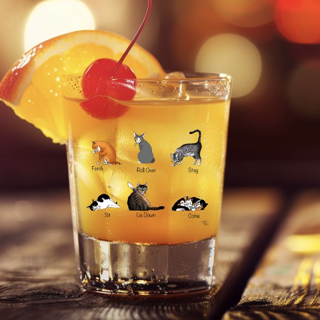 Cat Commands Shot Glass (Creator Uploaded)