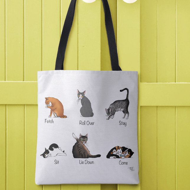 Cat Commands Tote Bag (Creator Uploaded)