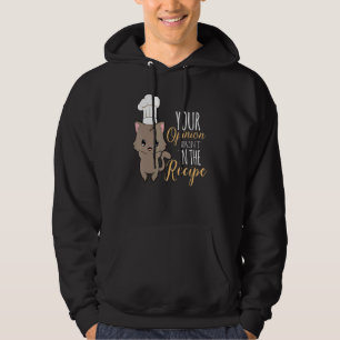 Cat Cook Culinary Recipe Restaurant Chef 3 Hoodie