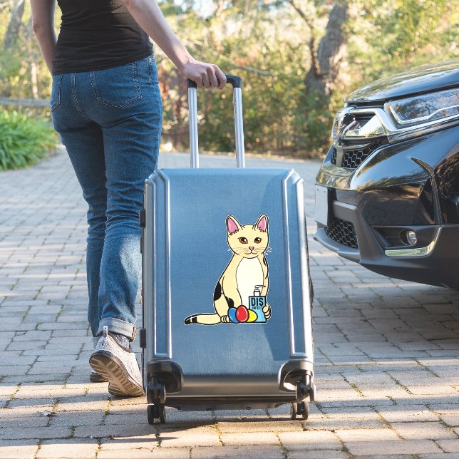 Cat Corona Easter (Suitcase Insitu)