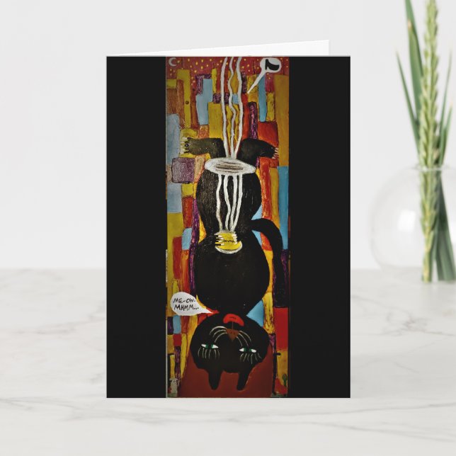 "Cat Cossette the Destroyer" Birthday Card (Front)