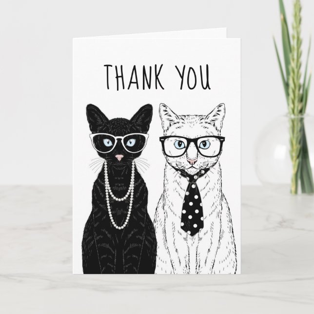 Cat Couple | Add Your Text Card (Front)