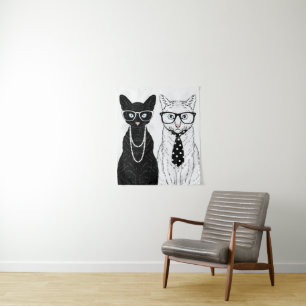 Cat Couple Tapestry