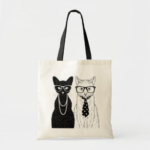 Cat Couple Tote Bag
