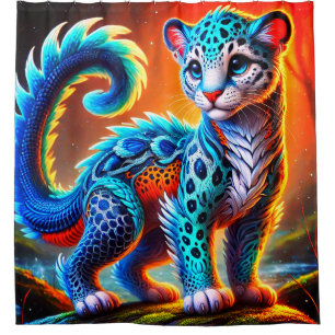 Cat Creature Shower Curtain