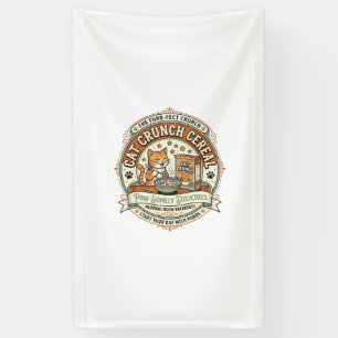 Cat Crunch Cereal Cat Breakfast Cereal Box Cat Vin Banner