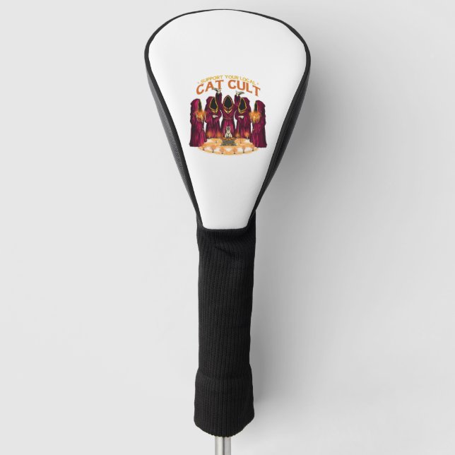 cat cult golf head cover (Front)