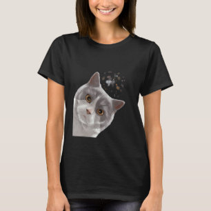 Cat Curious British Shorthair 1 T-Shirt