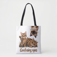 Cat Cute Cat's Eyes Feline Trio in Bloom kitten 👀