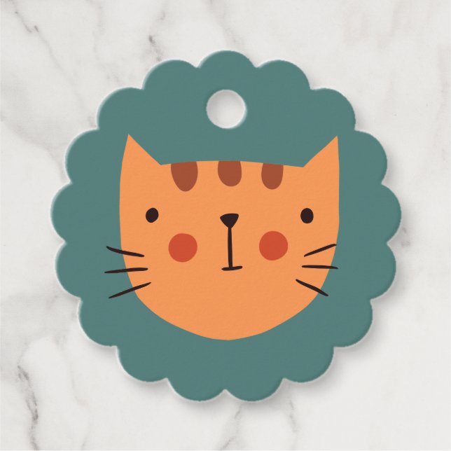 Cat Cute Gift   Favour Tags (Front)