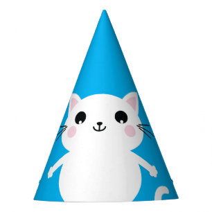 Cat Cute Kitty Colourful 1st Birthday Party Theme Hat