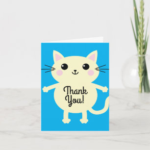 Cat Cute Kitty Kid's Birthday Party Theme Card