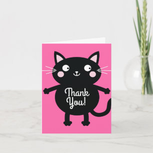 Cat Cute Kitty Kid's Birthday Party Theme Card