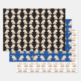Cat- Cute Yoga Cat Wrapping Paper Sheet
