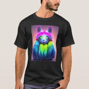Cat Cyber Punk Weird Men Women Boys Girls 2 T-Shirt