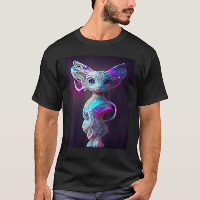 Cat Cyber Punk Weird Men Women Boys Girls  4 T-Shirt (Front)