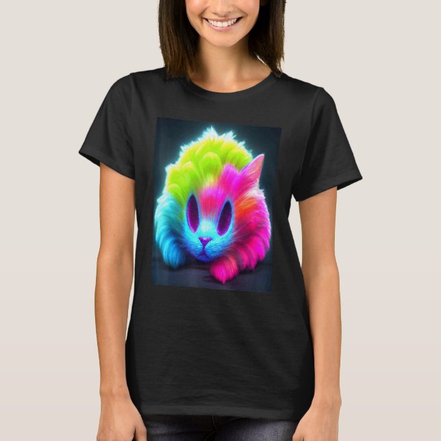 Cat Cyber Punk Weird Men Women Boys Girls  5 T-Shirt (Front)