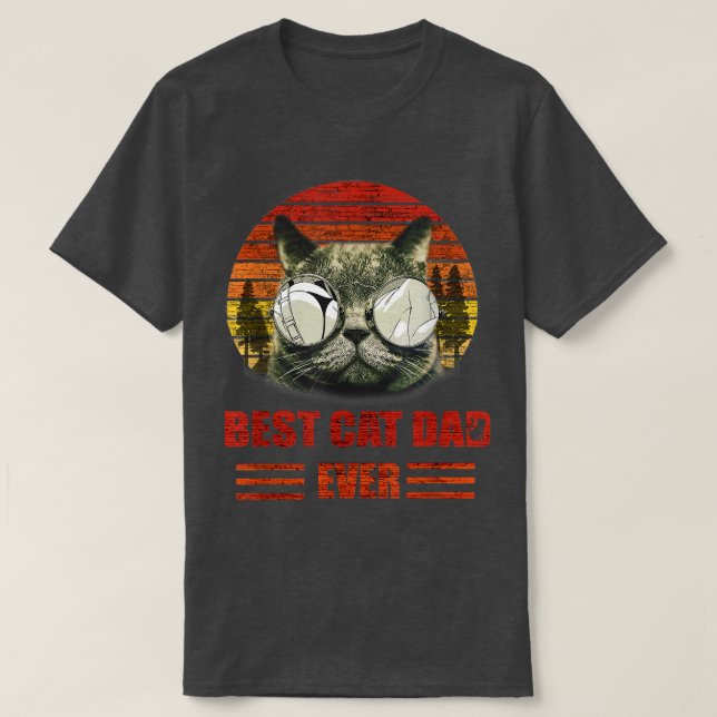 Cat dad, best cat dad ever, cat dad t , cat dad  T-Shirt (Design Front)