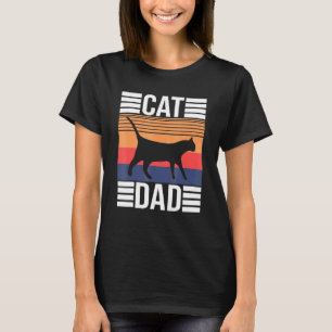 Cat Dad Best  Men Daddy Papa Best Cat Dad Ever T-Shirt