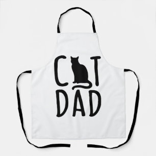 cat dad black cat cute love my best friend animal apron