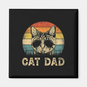 Cat Dad Cat Lovers Daddy Father's Day Magnet