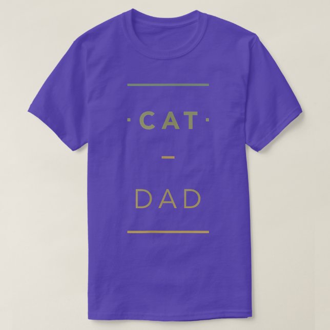Cat - Dad - Cats - Aesthetic Animal Pet - Men T-Sh T-Shirt (Design Front)