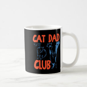 Cat Dad Club Funny Cat Lover Pet Parent Father's D Coffee Mug