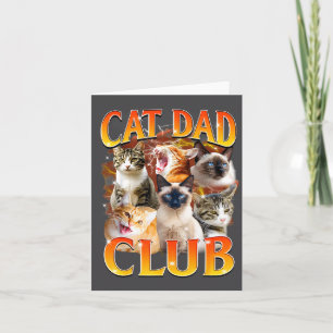 Cat Dad Club Funny Life Is Better With Cats Father Card