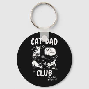 Cat Dad Club Life is Short Spoil Cat Funny Cat Dad Key Ring