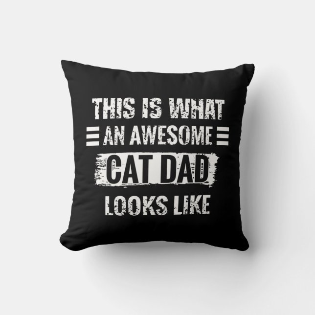 Cat Dad Cushion (Front)