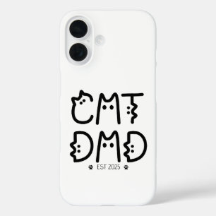 Cat Dad Custom Year iPhone 16 Case