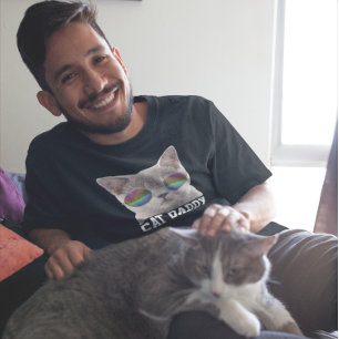 CAT DAD DADDY SUNGLASSES COOL MENS T-SHIRTS