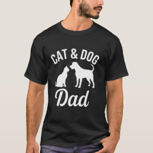 Cat Dad Dog Dad Funny Animal Lover Dad Joke Pet Ow T-Shirt