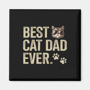 Cat Dad Ever For Fathers Day Birthday Christmas 1 Magnet