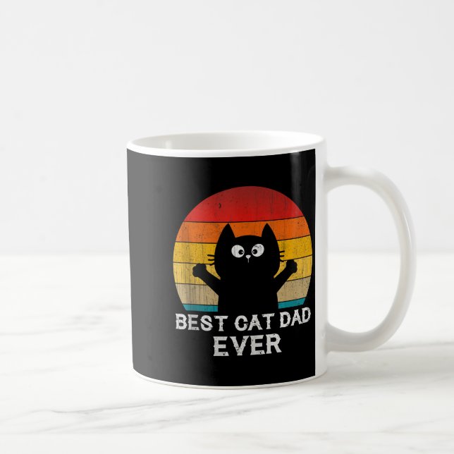 Cat Dad Ever - Funny Cats Tank Top  Coffee Mug (Right)