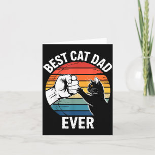 Cat Dad Ever Shirt Funny Men Cat Daddy Fathers Day Card