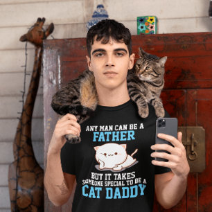 CAT DAD FATHER CUTE MENS T-SHIRT