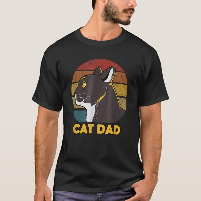 Cat Dad Father Day 3 T-Shirt (Front)