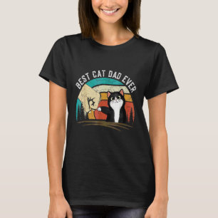 Cat Dad Father's Day Daddy  Best Cat Dad Ever T-Shirt