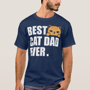 CAT DAD Fathers Day Men Kitty Daddy Papa Christma T-Shirt