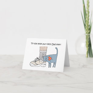 Cat Dad Fathers day To the most perfect Dad ever Card
