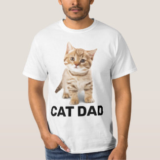 CAT DAD GINGER KITTEN MENS T-SHIRTS