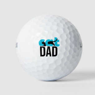 Cat dad golf balls