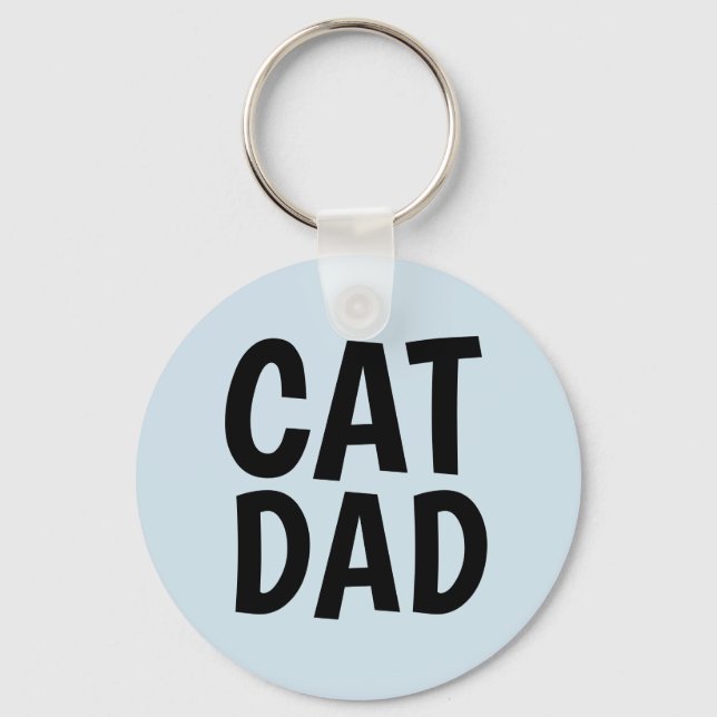CAT DAD Keychains (Front)