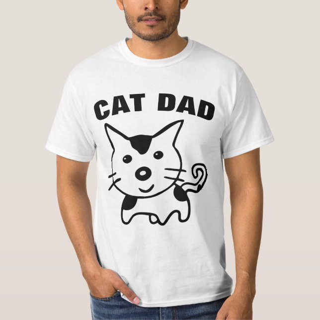 CAT DAD MENS T-Shirts (Front)