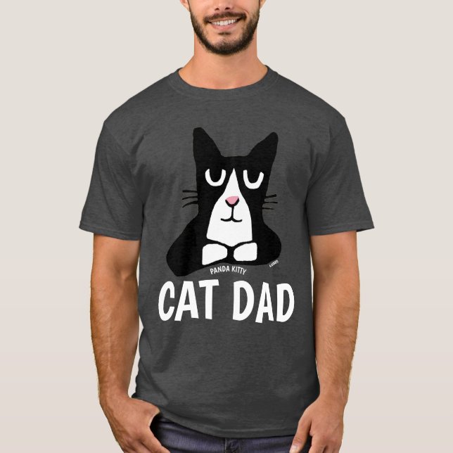 CAT DAD, Panda Kitty T-shirts (Front)