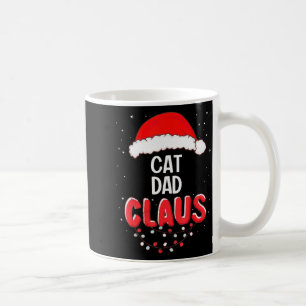 Cat Dad Santa Claus Christmas Matching Costume For Coffee Mug