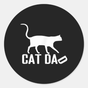 Cat Dad Shirt - Perfect For Cat Dad Father’s Day Classic Round Sticker